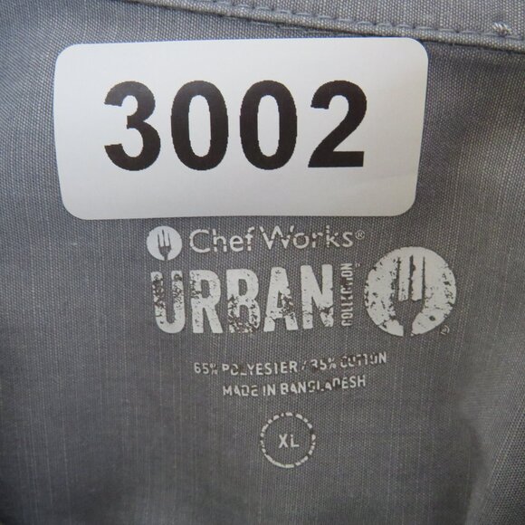 Chef‎ Works* Men's Long Tab Pocket Sleeve Button Down Curved Hem Shirt~ Size XL - Picture 4 of 11